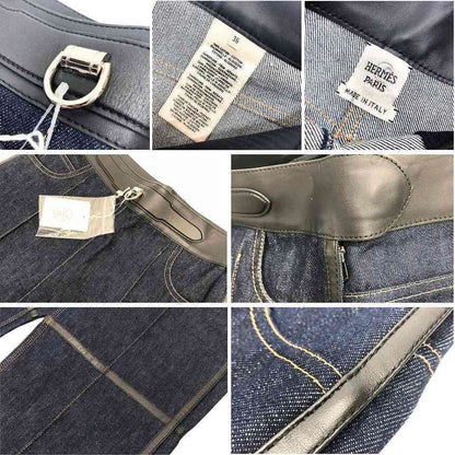 Hermes Denim Pants Jeans Gaultier Era Vintage — view 3