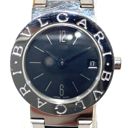 Bvlgari Watch SS Quartz Black Dial