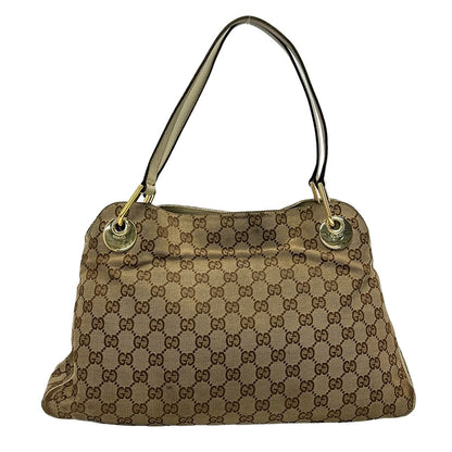 Gucci Tote Bag Eclipse Beige Dark Brown Ivory Leather — view 3