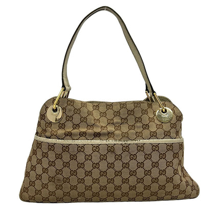 Gucci Tote Bag Eclipse Beige Dark Brown Ivory Leather