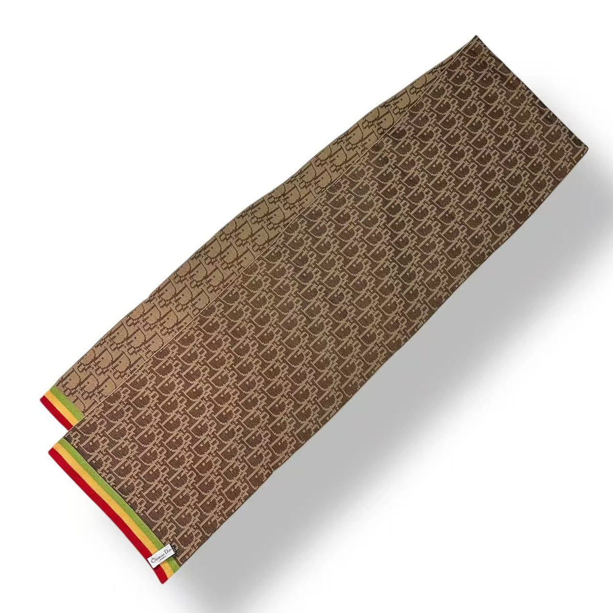 Dior Scarf Shawl Trotter Pattern Brown — view 4