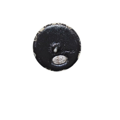 Chanel Earrings CC Logo Button &camellia Black 06c CC&camellia Silver — view 8
