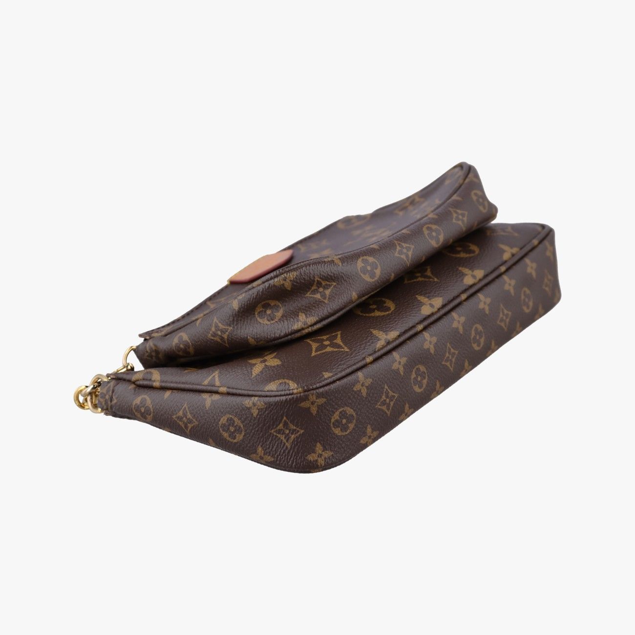Louis Vuitton Multy Pochette Soir Monogram Brown Khaki Canvas — view 5