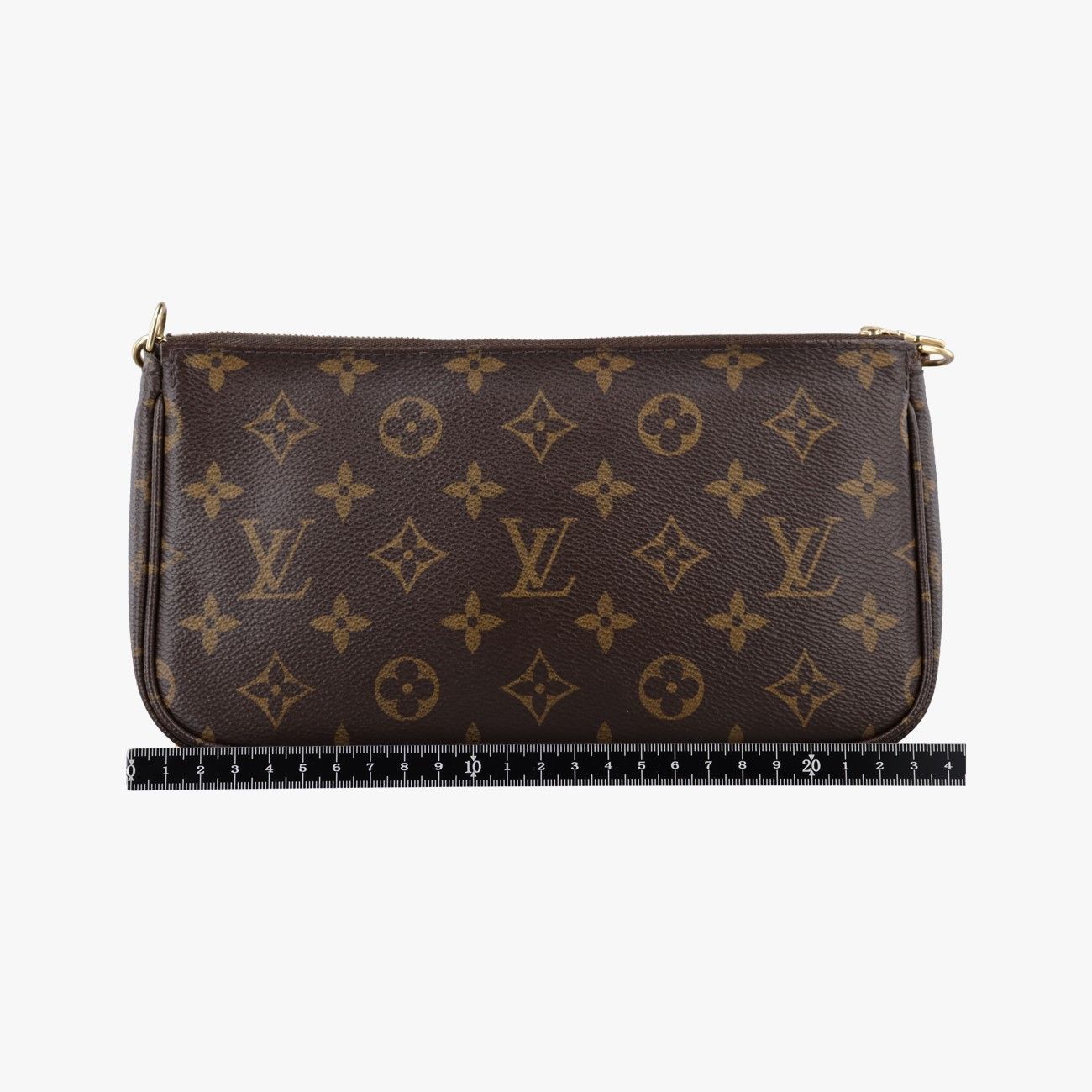 Louis Vuitton Multy Pochette Soir Monogram Brown Khaki Canvas — view 2