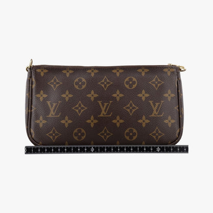Louis Vuitton Multy Pochette Soir Monogram Brown Khaki Canvas — view 2