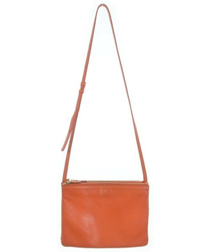 Celine Leather Trio Large Shoulder Bag Orange — view 3