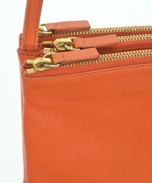 Celine Leather Trio Large Shoulder Bag Orange — view 8