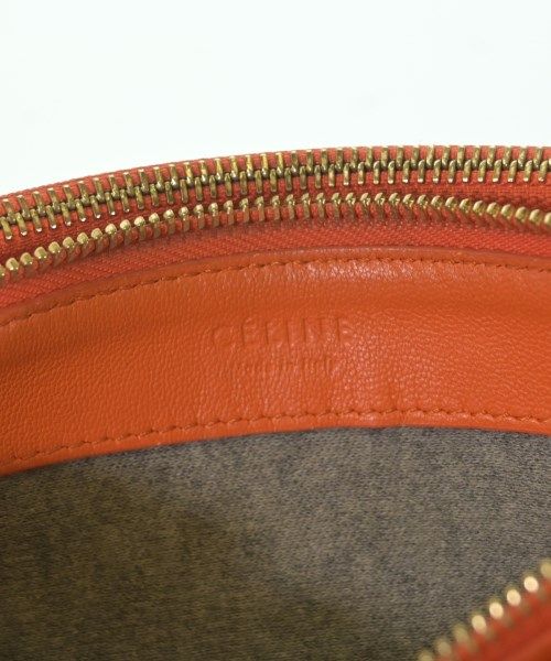 Celine Leather Trio Large Shoulder Bag Orange — view 5