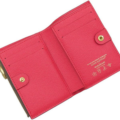 Louis Vuitton Bifold Wallet LV TM Portefeuille Lisa Monogram Canvas Cherry Gold — view 6