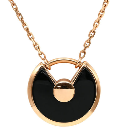 Cartier Necklace Amulette de Cartier Pink Gold Black PG 18k Diamond Onyx — view 2