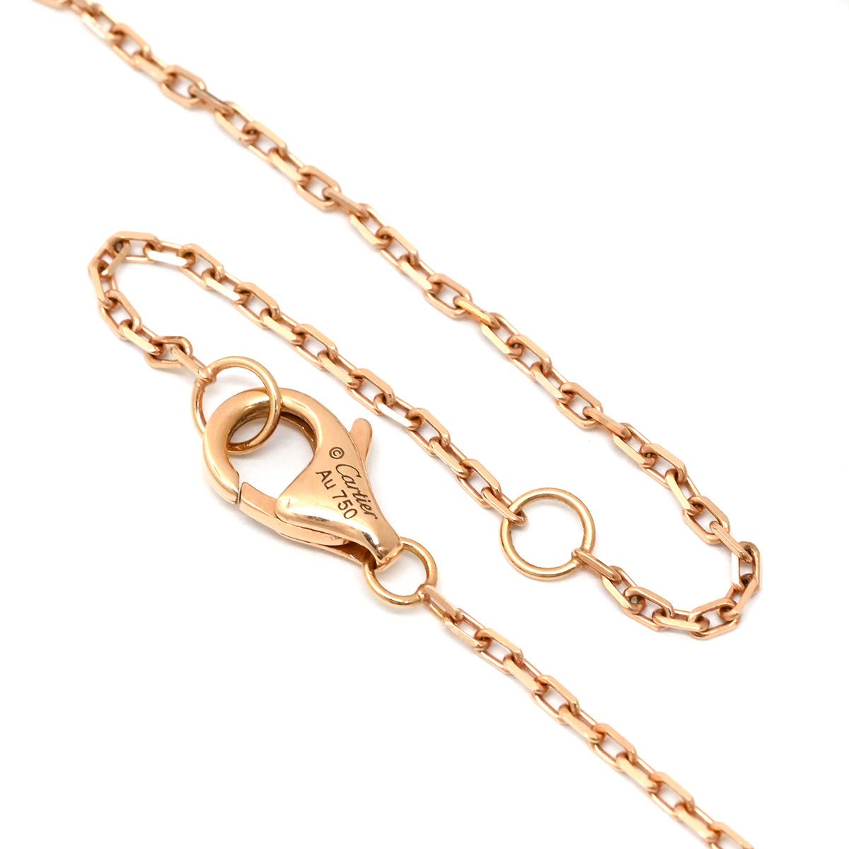 Cartier Necklace Trinity Pink Sapphire Pendant Yellow Gold White — view 4