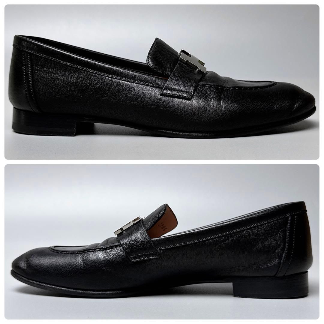 Hermes Mokarin Paris Black Loafers — view 5