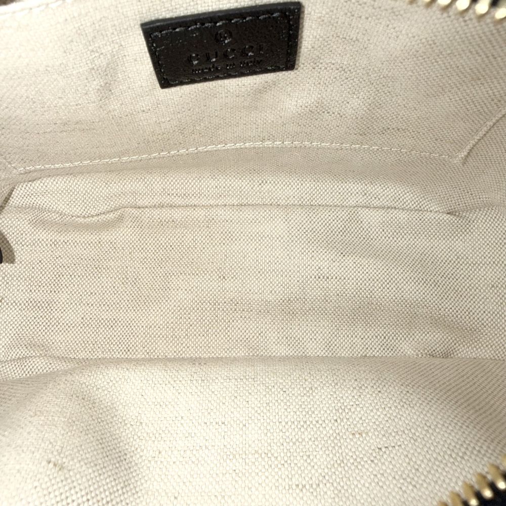 Gucci Shoulder Bag Blondie Interlocking Bag Crossbody Leather Black Gold — view 4