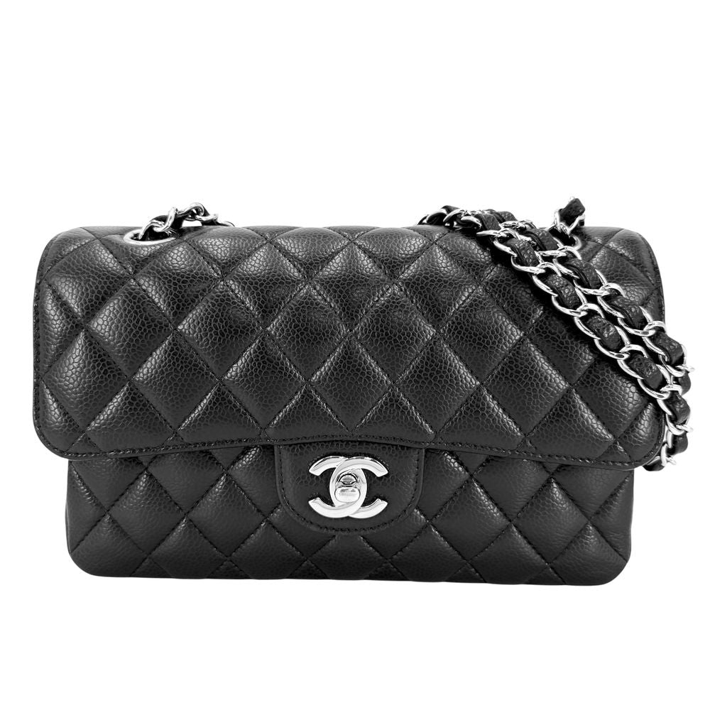 Chanel Shoulder Bag Quilted 23 Double Chain Flap Bag Crossbody CC Logo Turnlock