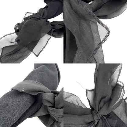 Chanel Top Ribbon Long Sleeve Black Silk Fall Winter 38 — view 5