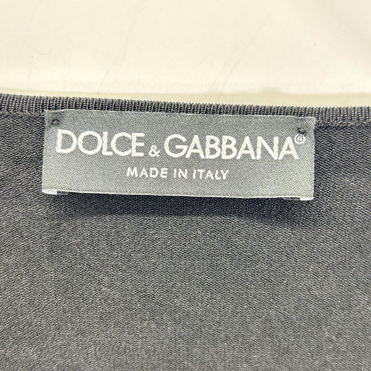 Dolce & Gabbana Black Lace Up Scoop Neck Pullover Sweater 40 — view 3