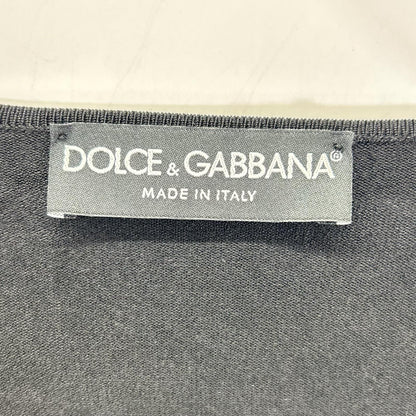 Dolce & Gabbana Black Lace Up Scoop Neck Pullover Sweater 40 — view 3