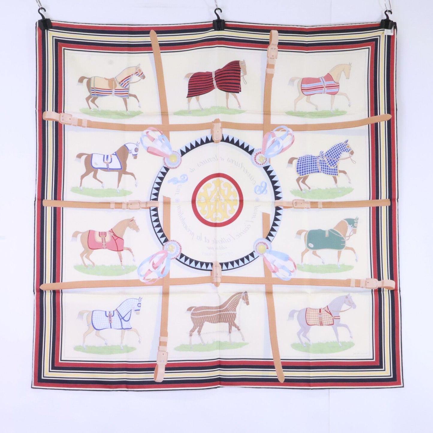 Hermes 36 Couvertures Et Tenues de Jour Horsewear Silk Carre 90 Scarf — view 2