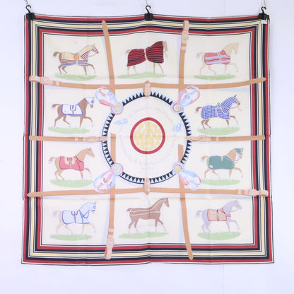 Hermes 36 Couvertures Et Tenues de Jour Horsewear Silk Carre 90 Scarf — view 2