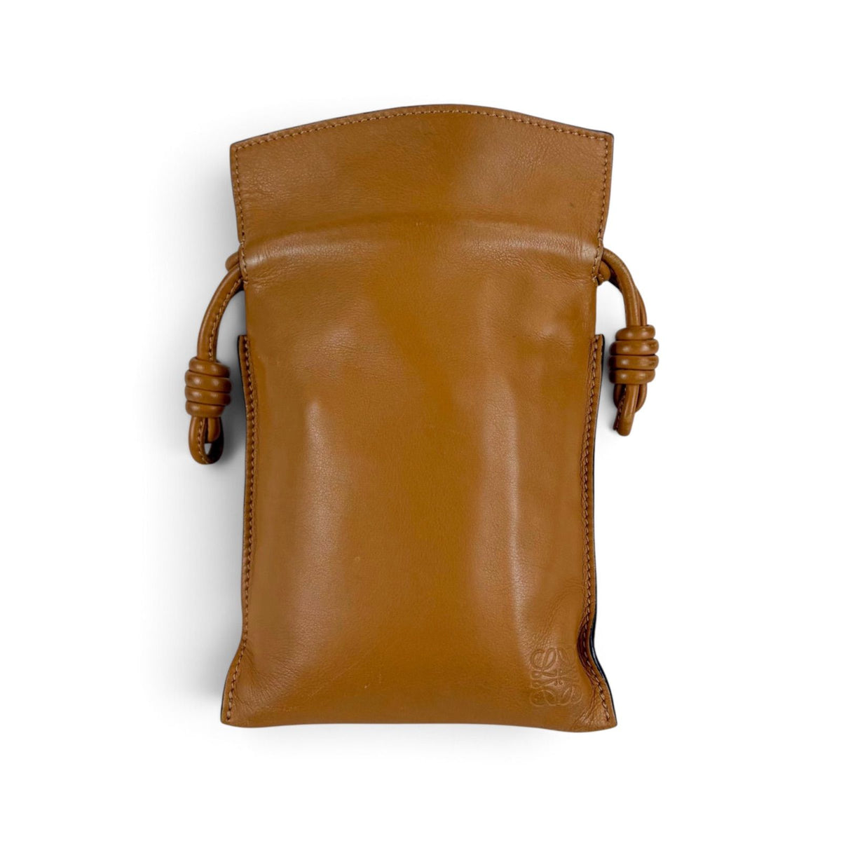 Loewe Flamenco Pocket Cross Brown Mini Shoulder Bag Nappa Leather — view 3