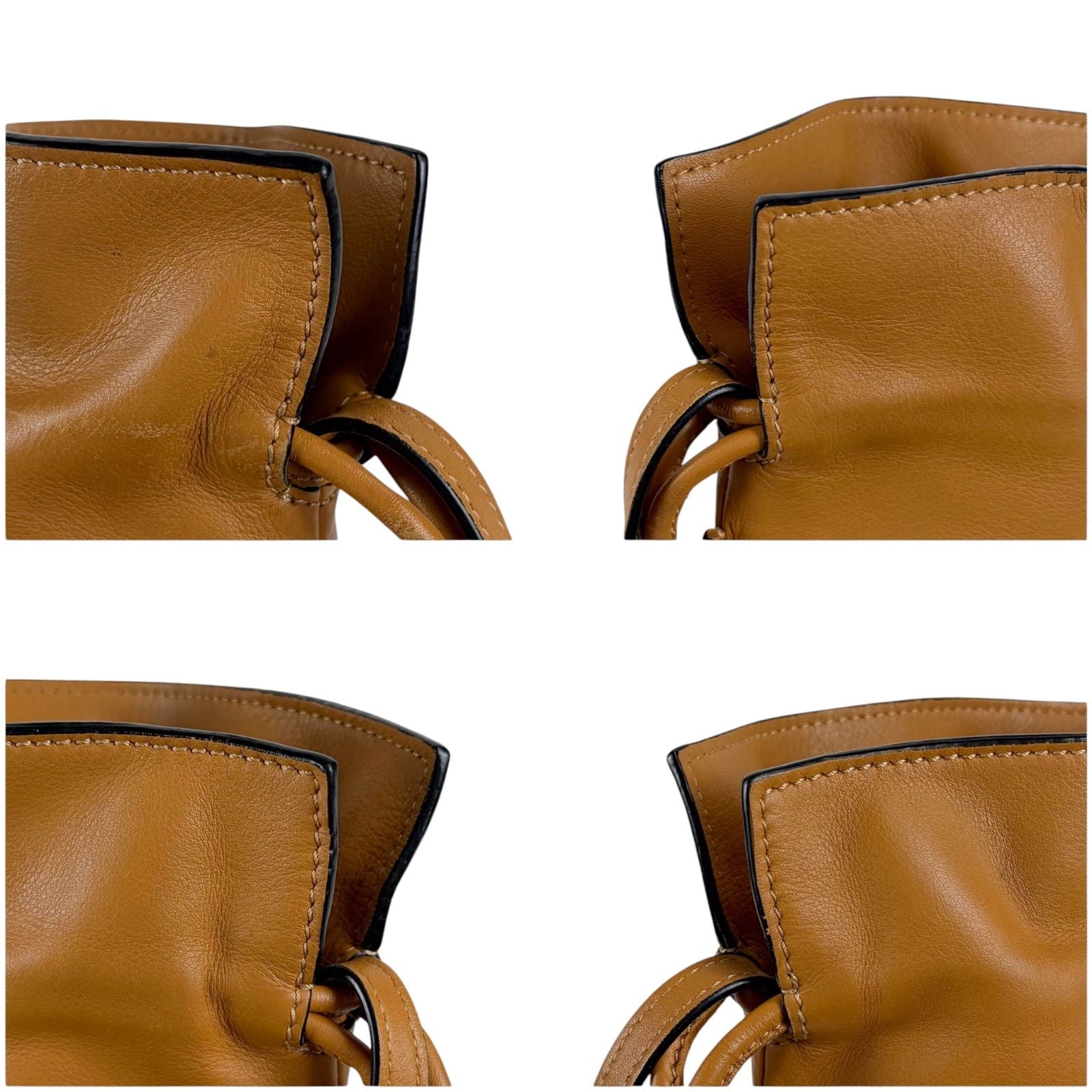 Loewe Flamenco Pocket Cross Brown Mini Shoulder Bag Nappa Leather — view 5