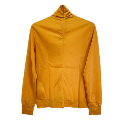 Prada Ujl 051 Beige Rubber Patch Sheath Loose Jersey Turtleneck Top — view 2