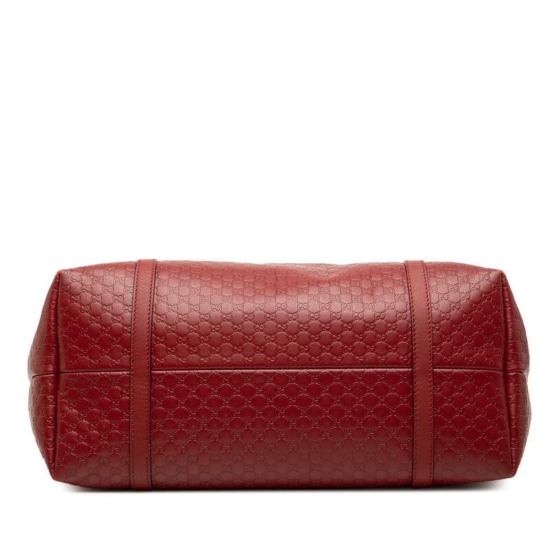 Gucci Micro Guccissima Tote Shoulder Bag Red Leather — view 3