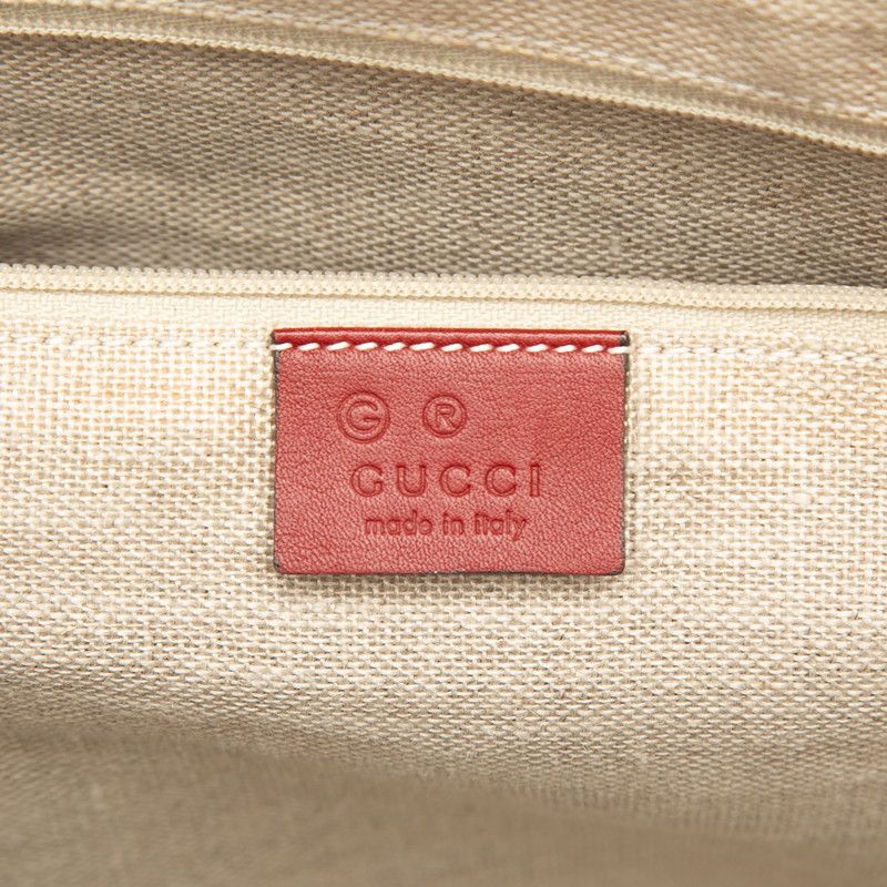 Gucci Micro Guccissima Tote Shoulder Bag Red Leather — view 5