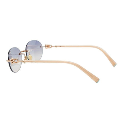 Tiffany & Co Gradient Frameless Rimless Sunglasses 16 Pink Gold Gray Plated — view 3