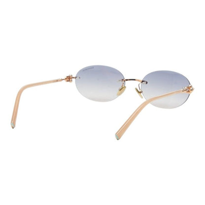 Tiffany & Co Gradient Frameless Rimless Sunglasses 16 Pink Gold Gray Plated — view 2
