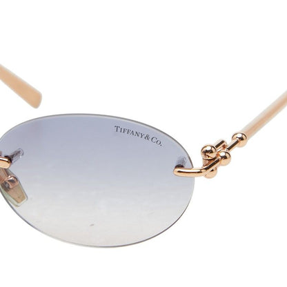 Tiffany & Co Gradient Frameless Rimless Sunglasses 16 Pink Gold Gray Plated — view 6