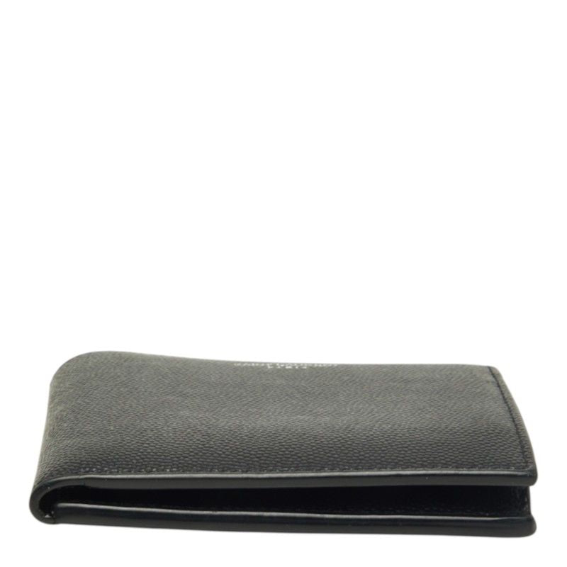 Saint Laurent East West Zip Wallet Bifold Compact Black Leather — view 3