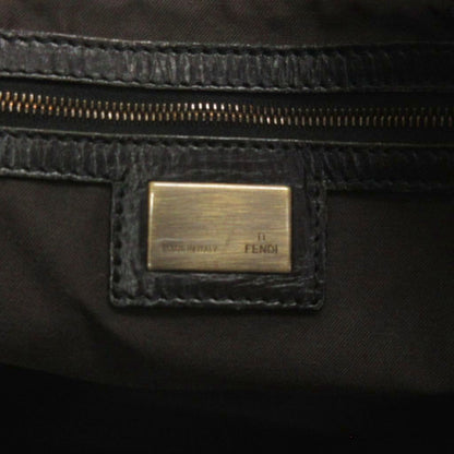 Fendi Etnico Tote Shoulder Bag Zucca Pattern Black — view 6