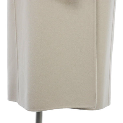 Max Mara S Pure Wool Coat Raglan Long Beige 40 — view 4