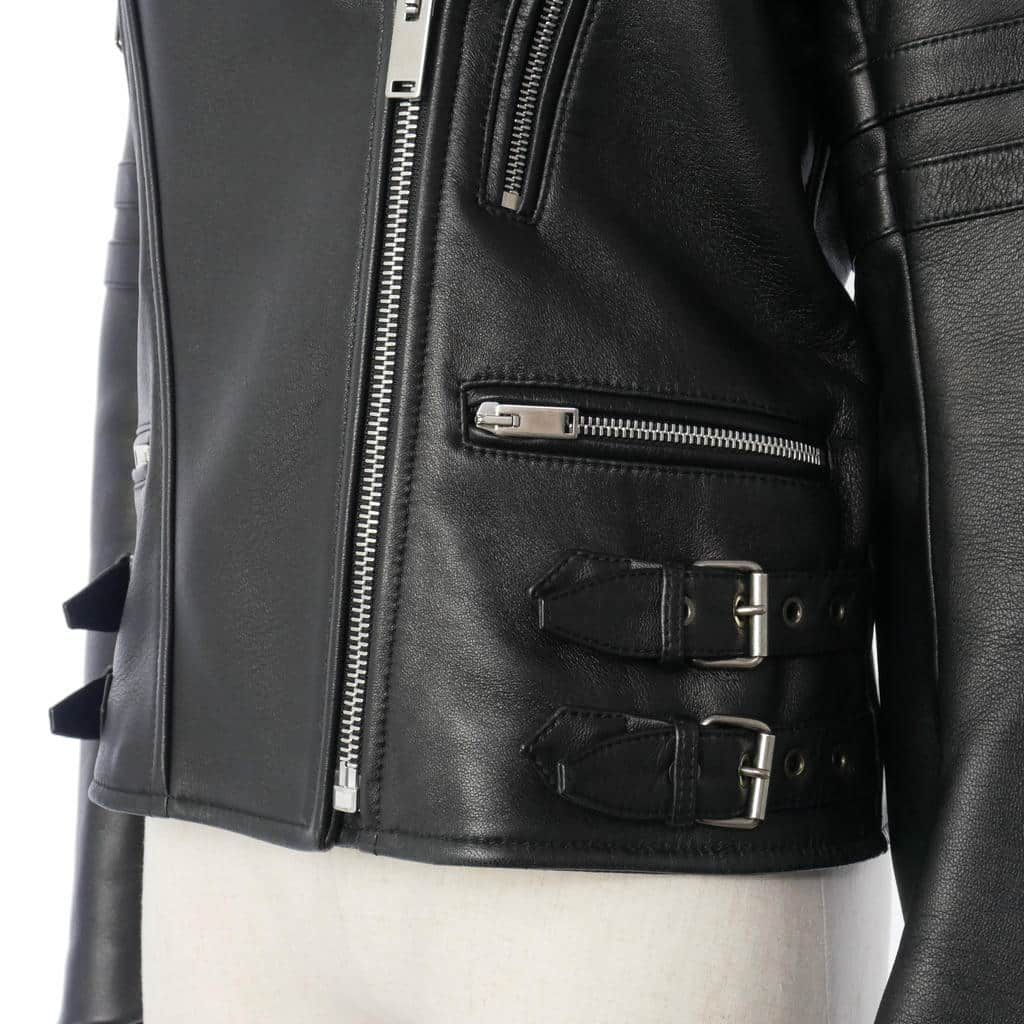 Celine Phoebe Philo Era Rider's Jacket Lambskin Black 38 — view 3