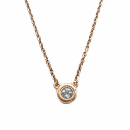 Tiffany & Co by the Yard Aquamarine Necklace Silver
