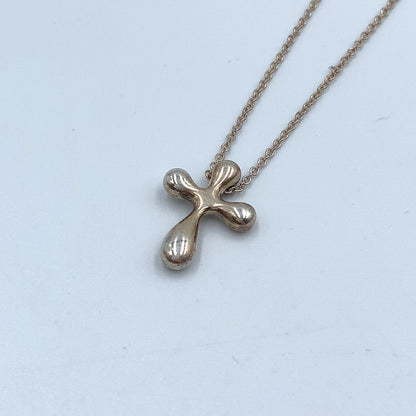 Tiffany & Co Small Cross 925 Sterling Silver Necklace — view 2
