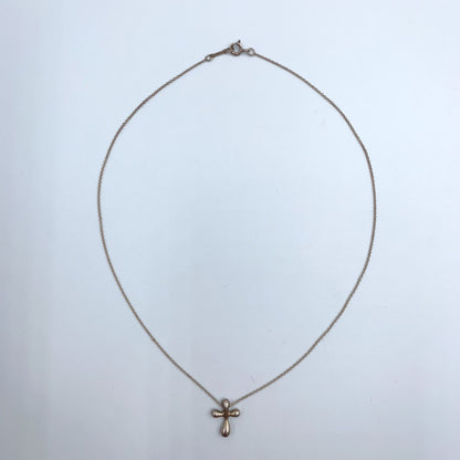 Tiffany & Co Small Cross 925 Sterling Silver Necklace — view 3