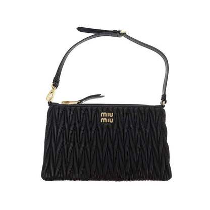 Miu Miu Matelasse Mini Handbag Pouch Black