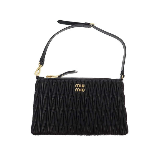 Miu Miu Matelasse Mini Handbag Pouch Black