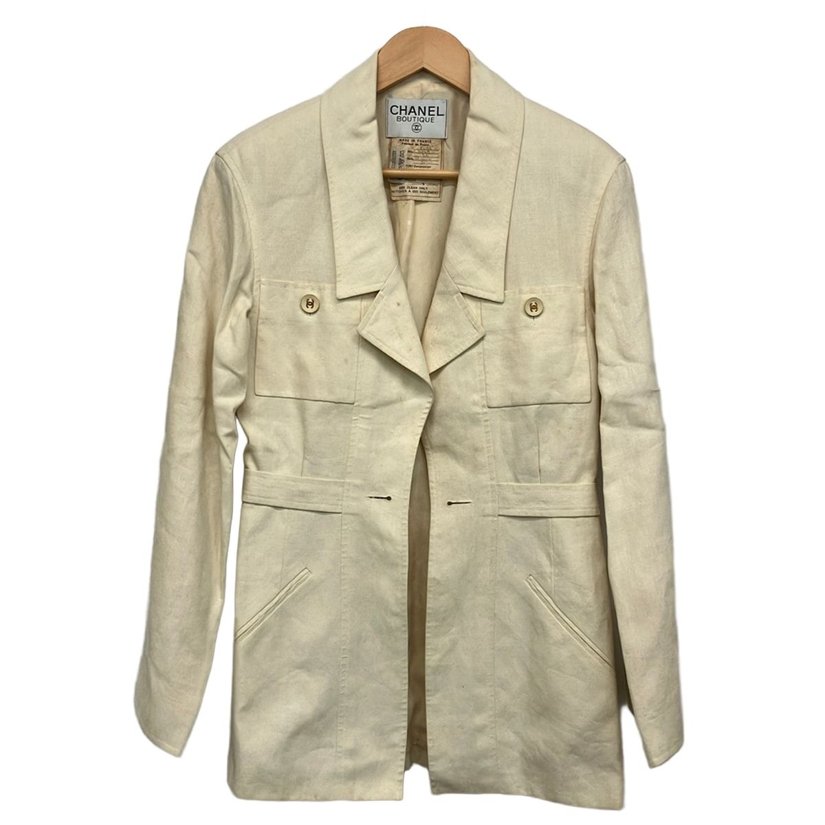 Chanel Jacket S Ivory Long Sleeve
