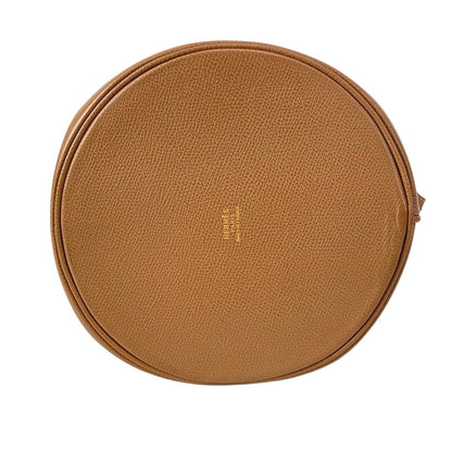 Hermes Shoulder Bag Manjoir Brown Gold Drawstring — view 5
