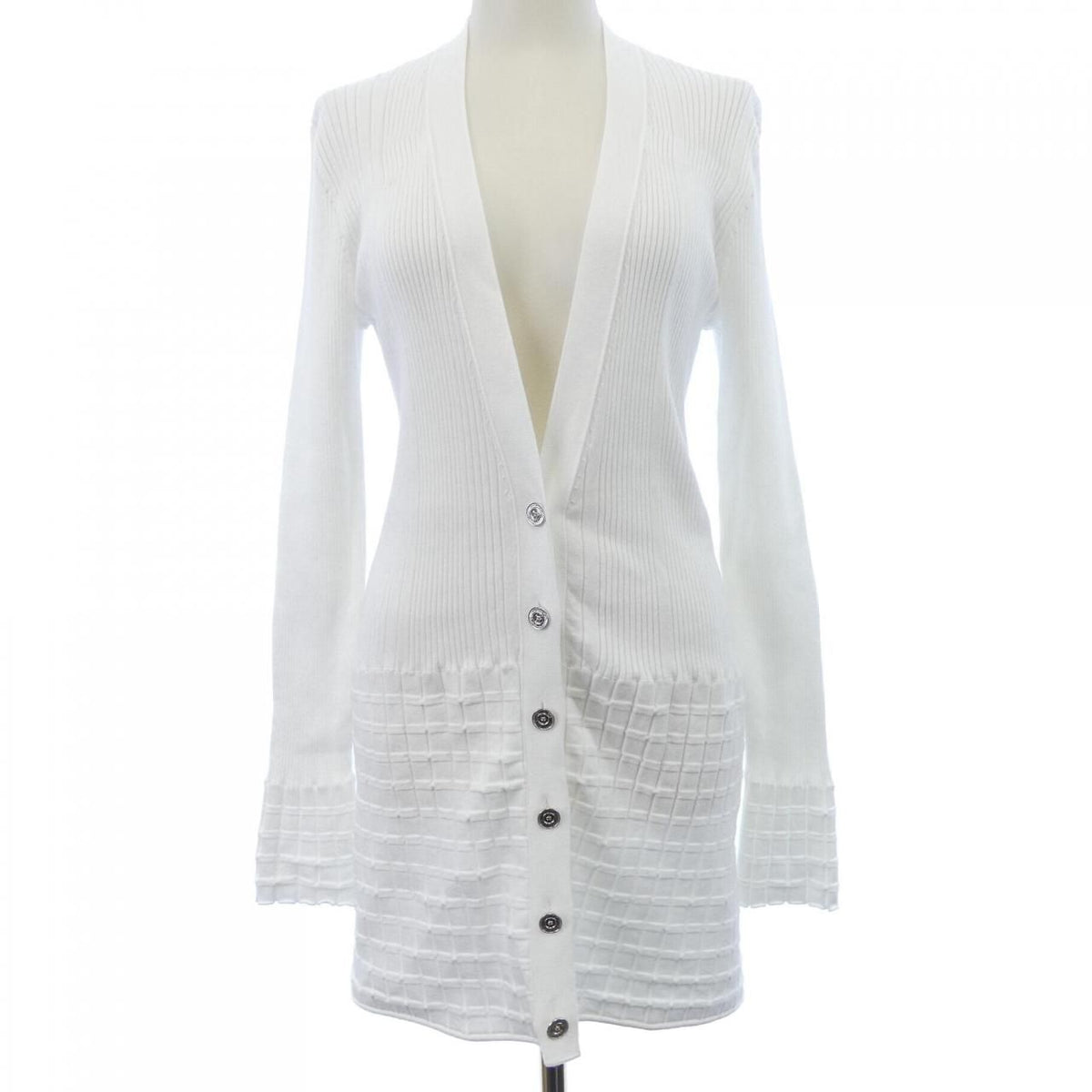 Chanel Long Cardigan White
