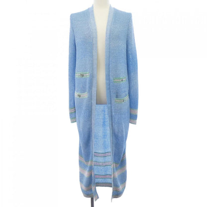 Chanel Long Cardigan Blue