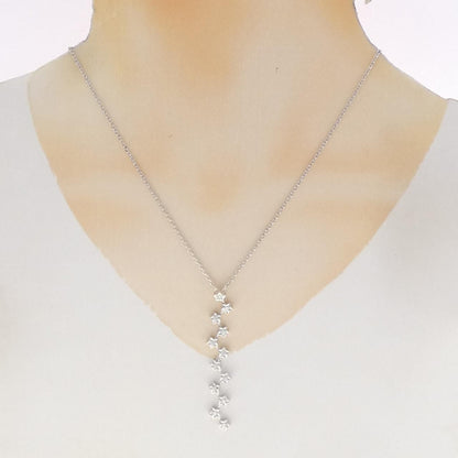 Chanel Star Necklace White Gold — view 6