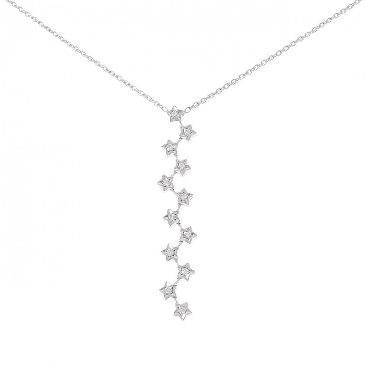 Chanel Star Necklace White Gold