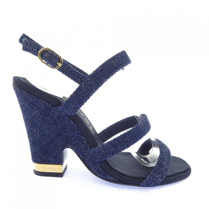 Chanel Sandals Navy