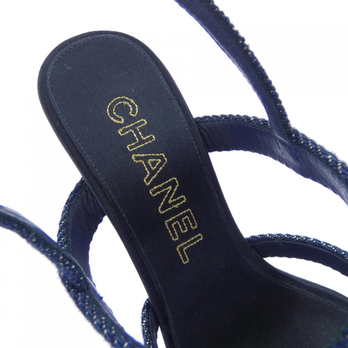 Chanel Sandals Navy — view 6