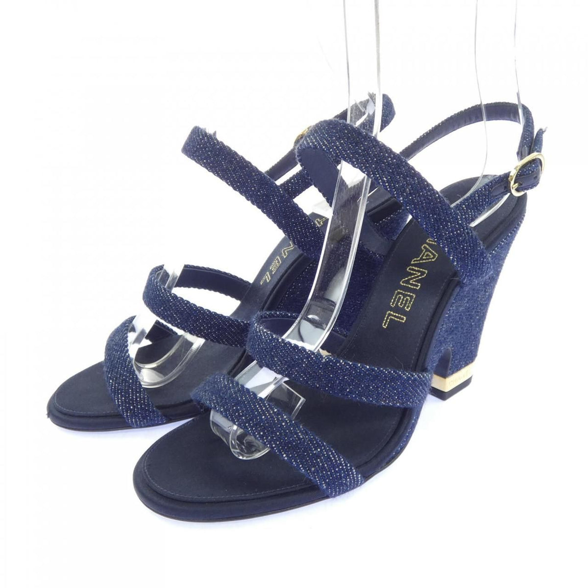 Chanel Sandals Navy — view 3