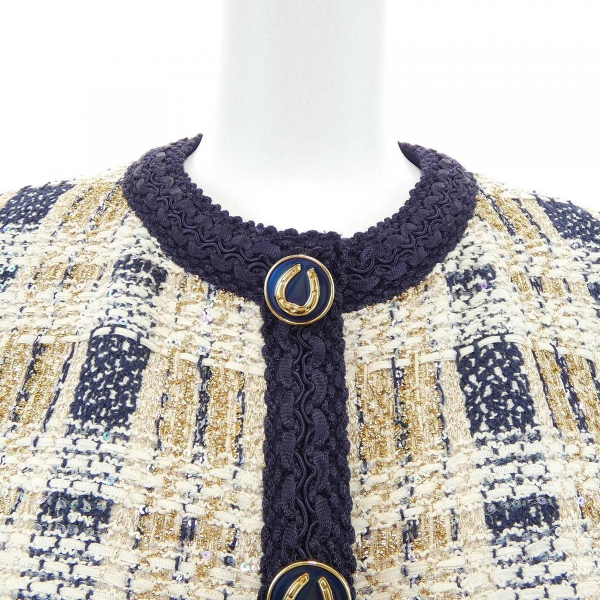 Gucci Collarless Jacket Beige — view 6